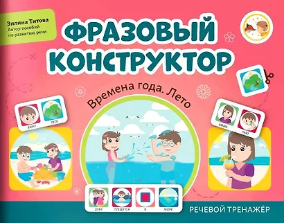 Фразовый конструктор "Времена года. Лето". Речевой тренажер - фото 1
