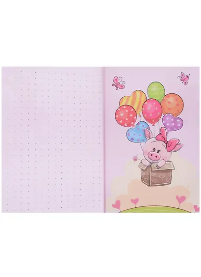 Записная книжка А6 32л "Веселые поросята" ассорти - фото 2