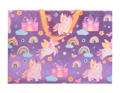 Пакет А3 46*33*10 "Радужный единорог" дет., бум.мат.ламинат - фото 4