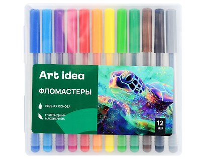 Фломастеры Art idea, 12 цветов - фото 1