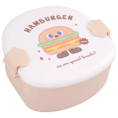 Ланч-бокс Hamburger 1200 мл (пластик) (16х16) - фото 1