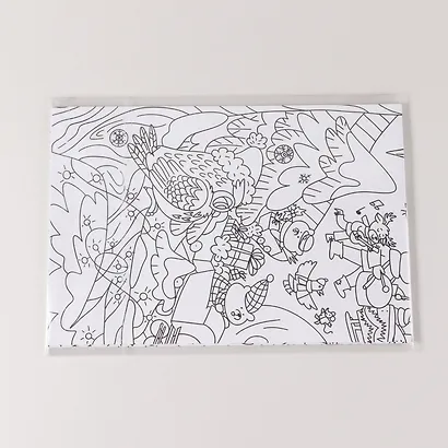 Зима в лесу. Раскраска-плакат - фото 5