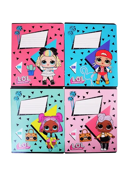 Тетрадь в линейку LOL, 12 листов, в ассортименте - фото 4