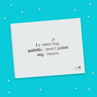 Скетчбук, 20 листов, серый - фото 2