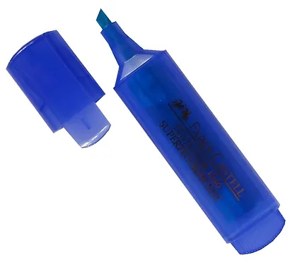 Текстовыделитель Faber-Castell, синий 1-5 мм - фото 1