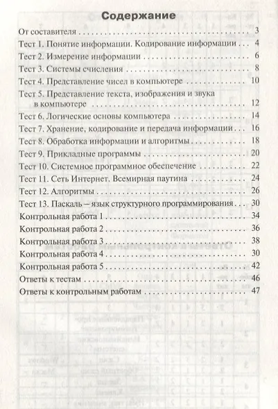 Контрольно-измерительные материалы. Информатика. 10 класс. ФГОС - фото 2