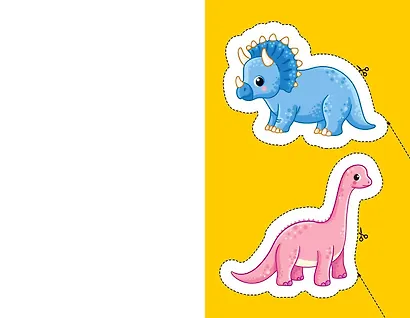 Мои первые вырезалки. Динозавры - фото 9