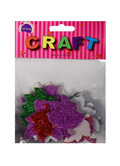 Элементы из EVA клеящиеся, блестящие. Осенние листьяя (11-21147-41/11-21136-41) - фото 2