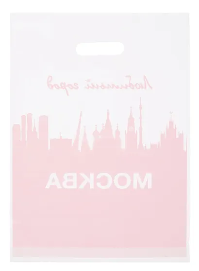 Пакет Любимый город Москва 30*40 красный п/э - фото 3