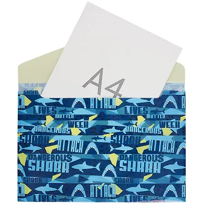 Папка-конверт А4 на кнопке "Shark" - фото 2