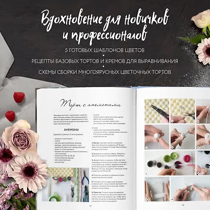 Сахарные цветы. Пошаговый гид по созданию цветов из сахарной мастики для декора тортов - фото 6