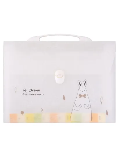 Портфель А4 13отд. "My dream" пластик, ассорти - фото 1