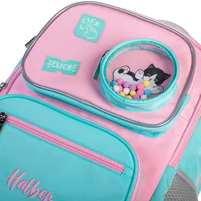 Рюкзак "Мяуччи" 2 отделения, 40*29*17 см, полиэстер, светоотражатели, 5 карманов - фото 7