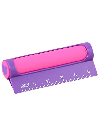 Ластик 62*25*14 с линейкой 50мм, ассорти, инд.уп. - фото 2