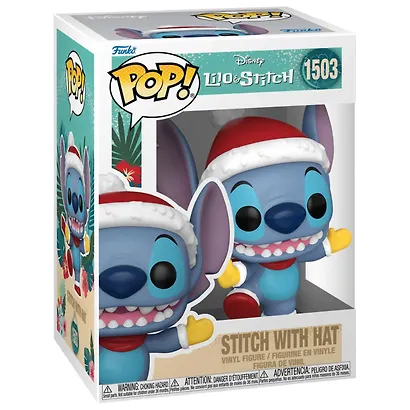 Фигурка Funko POP! Disney Lilo & Stitch Holiday Stitch with Hat (1503) (Fun80037) - фото 2