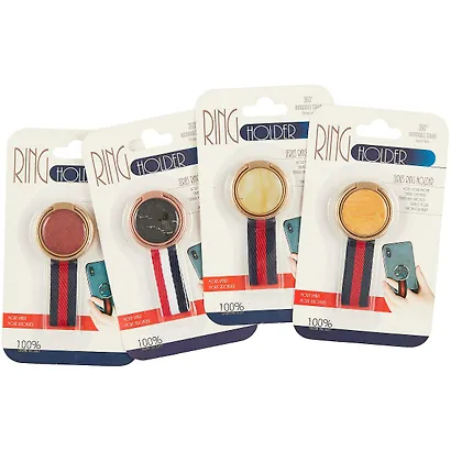 Держатель-кольцо для телефона с петлей, металл, в ассортименте (блистер) (12-17727-5642) - фото 4