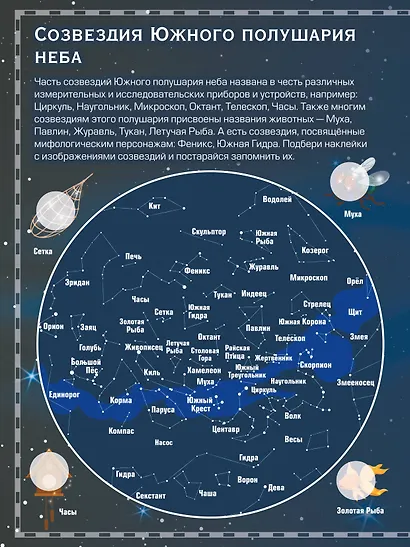 Атлас звёздного мира. 101 наклейка - фото 6