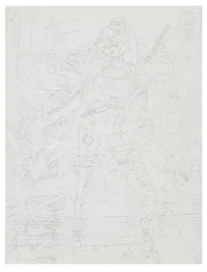 Холст с красками по номерам "Девушка в неоне", 30 х 40 см - фото 3