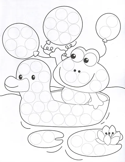 Раскраска для точечных маркеров. Гусеница. Выпуск 3 - фото 3