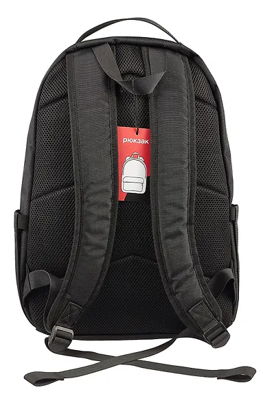 Рюкзак "TOTAL BLAK" 1отд., 44*31*20см., полиэстер, 3 кармана, отделение для ноутбука, светоотраж.элементы - фото 4