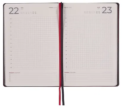 Ежедневник полудат. А5 192л "Тиволи делавэ" черный, кожзам, тв. переплет, обстрочка, офсет, закругл.углы, справ.мат-лы, 2 ляссе, инд.уп - фото 6