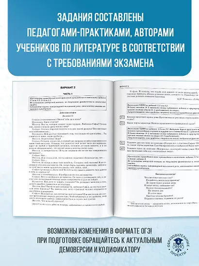 ОГЭ-2026. Литература.20 тренировочных вариантов экзаменационных работ для подготовки к основному государственному экзамену - фото 6