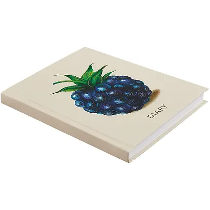 Ежедневник недат. А6 112л "Ежевика" 7БЦ, мат.лам, тисн.зол.фольгой, офсет - фото 2