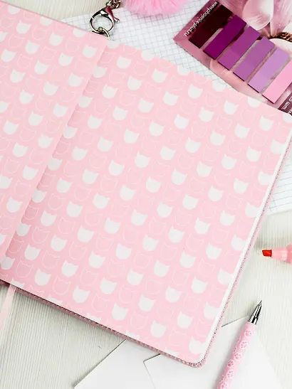 Дневник шк. "Кошечка в пальто" кожзам, тв.переплёт, поролон, полноцв.печать, одно ляссе, загругл.углы, брелок, универс.шпаргалка - фото 4