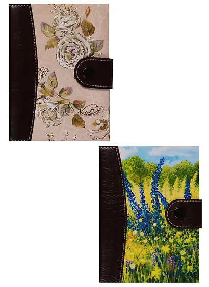 Записная книжка А6 96л 110*150 застежка на кнопке, инд.уп., ассорти, Феникс - фото 5