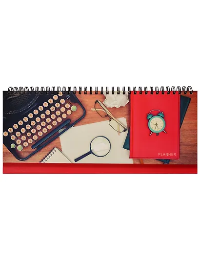 Планинг недатированный 56 листов "Офисный стиль. Деловой коллаж" настольный - фото 1