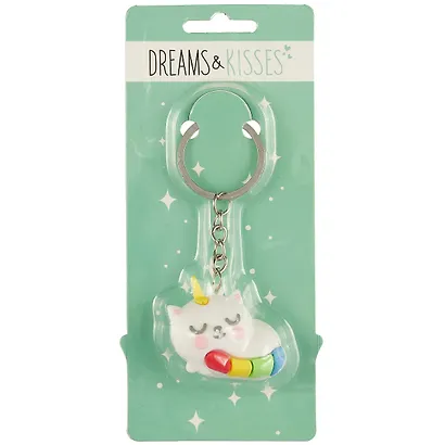 Брелок Котик-единорог Dreams & Kisses (ПВХ) (3,5 см) (12-Benjia-DK-256) - фото 2