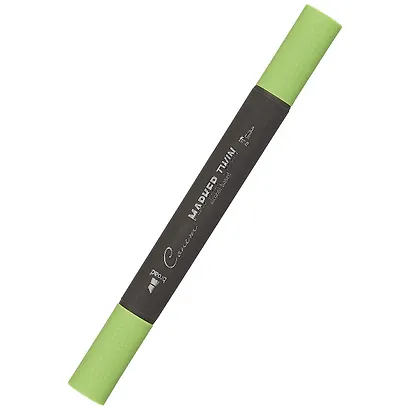 Маркер художественный "Сонет" травяной зеленый, двухсторон., тонк. и широк.долото, Сонет - фото 1