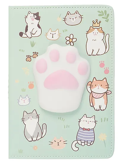 Книга для записей А5 80л кл. "Животные", декор.элемент - мялка, ассорти, инд.уп. - фото 7