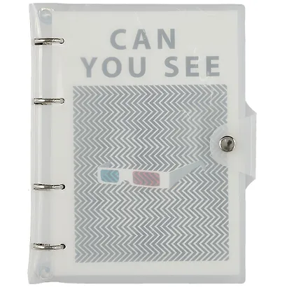 Тетрадь на кольцах в клетку Listoff, "Illusion. No 1", 120 листов - фото 1