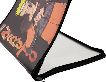 Папка для тетрадей А4 "Naruto" 32,5*23*2,5, пластик, молния с трех сторон - фото 5