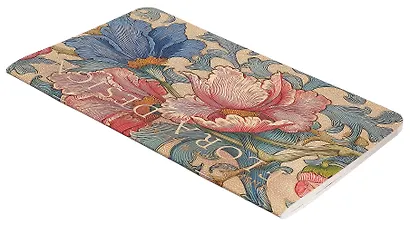 Книга для записей 130*210 32л "FLORA DESIGN. Inspired by William Morris (розовые и голубые цветы)" скрепка - фото 2