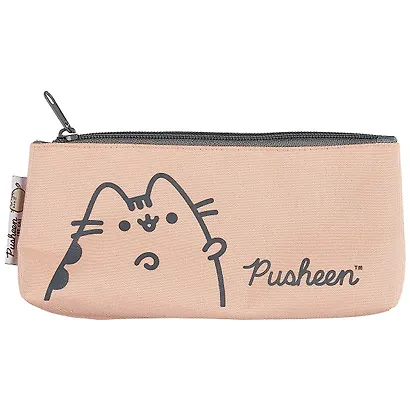 Пенал-косметичка "Pusheen" треуг.форма, молния - фото 1