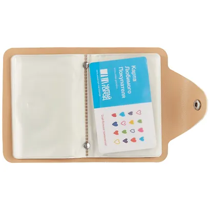 Визитница Мопсы фр-фр (20 карт) (PU) (11×8) (блистер) (12-11592-ZY-11) - фото 2