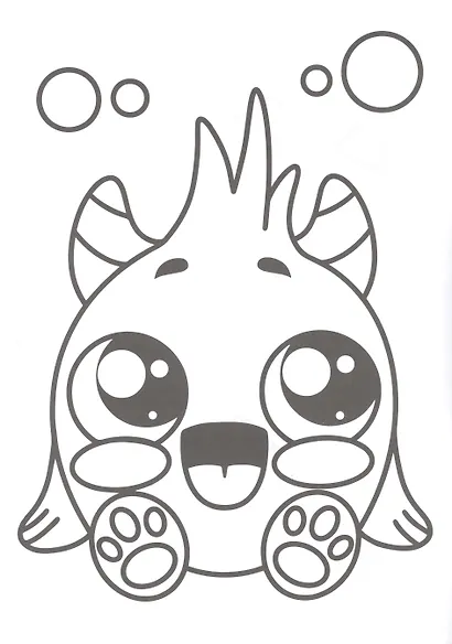 РАСКРАСКА С МЕЛКАМИ. МОНСТРИКИ - фото 3