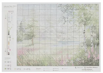 Набор для вышивания крестом "Голубое озеро. Тишина" - фото 2