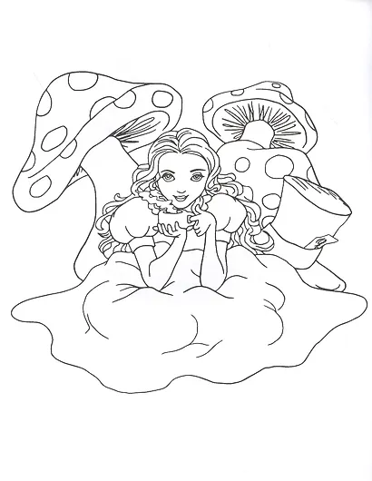 Алиса и ее волшебный мир. Творческая раскраска - фото 3