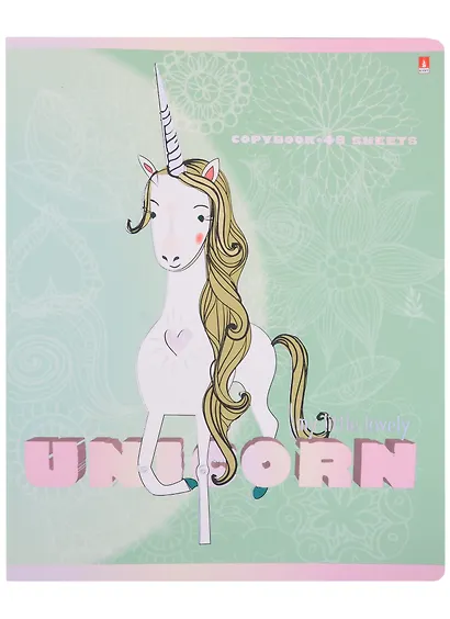 Тетрадь в клетку Альт, Unicorn, 48 листов, в ассортименте - фото 6