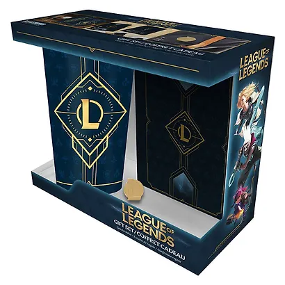 Подарочный набор League Of Legends Hextech logo (бокал 400мл, значок, записная книжка) (ABYPCK215) (ABY538) - фото 2