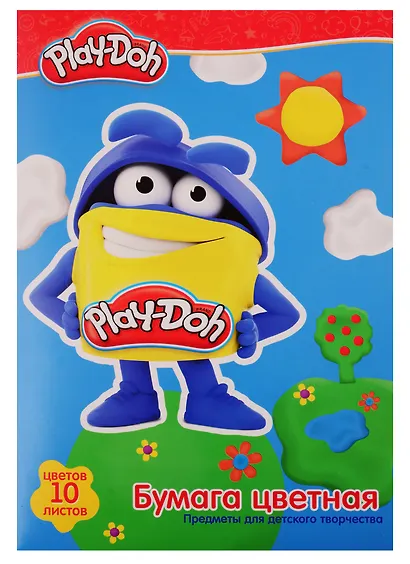 Набор цветной бумаги «Play-Doh», 10 листов, А4 - фото 3