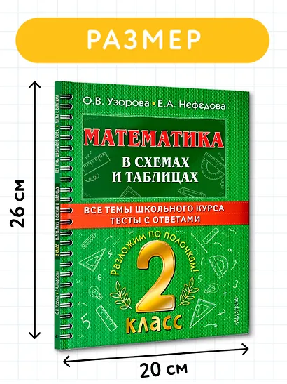 Математика в схемах и таблицах. Все темы школьного курса. Тесты с ответами: 2 класс - фото 7