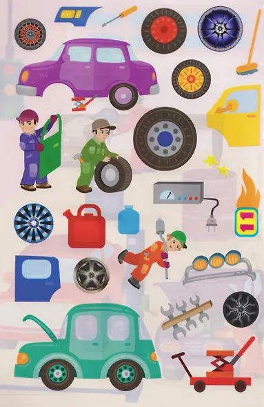 Автосервис. Многоразовые наклейки - фото 4