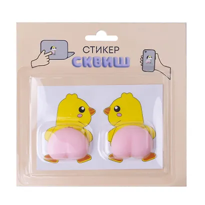 Набор Наклейка сквиш антистресс Цыпленок (11-01827-37405) (упаковка)+Наклейка сквиш антистресс Единорог (11-01827-37408) (упаковка)+Наклейка сквиш антистресс Утенок (11-01827-37407) (упаковка) - фото 3
