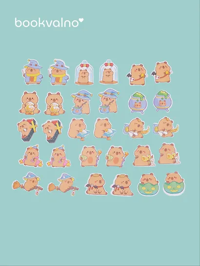 Набор стикеров Капибара 3 - фото 2