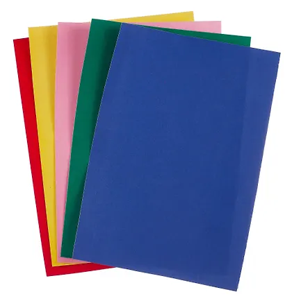 Бумага цветная 5 цветов, 5 листов А4 бархатная, самоклеящаяся, в папке, 110 г/м2, Brauberg - фото 3