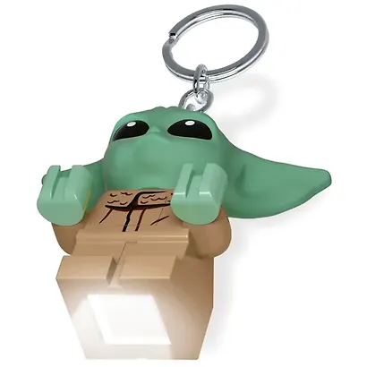 LGL-KE179AH Брелок-фонарик для ключей LEGO Star Wars - Малыш Грогу Мандалорец (The Mandalorian Grogu), возраст 6+ - фото 3